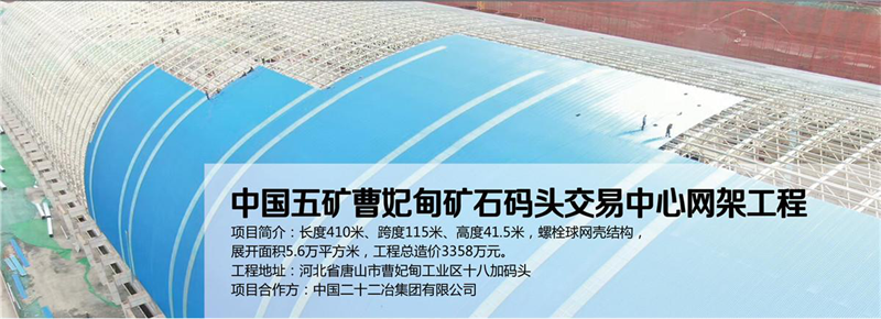 中国五矿曹妃码头网架工程
